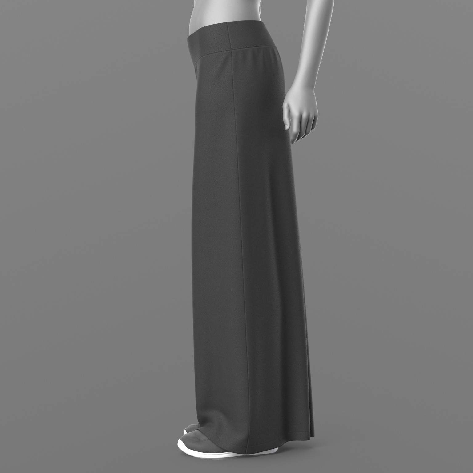 Bandage Top Wide Trousers and Sneakers 2v G8 Female by N/A