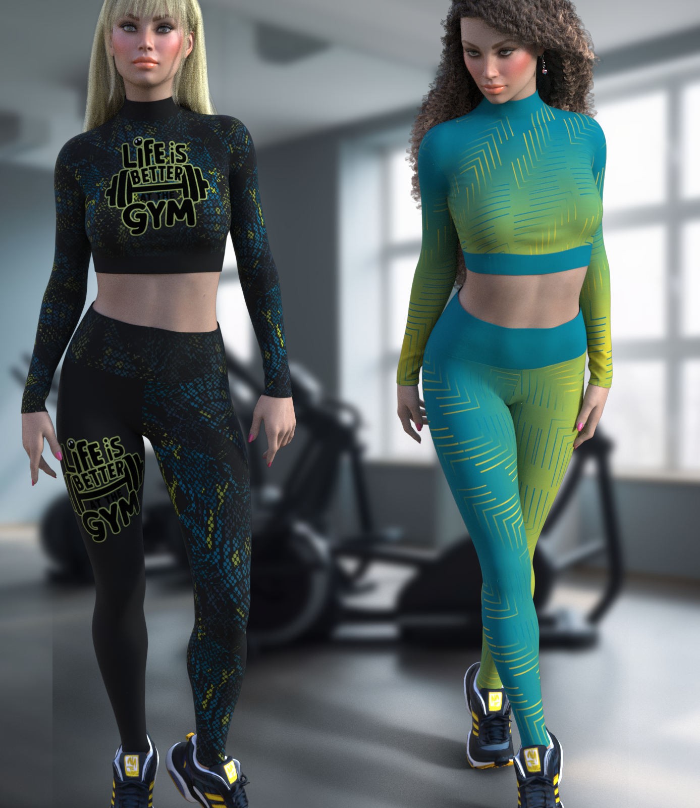 DA-Gym for Leggings and Long Sleeve Top G8 Female by ElenaShvets by N/A