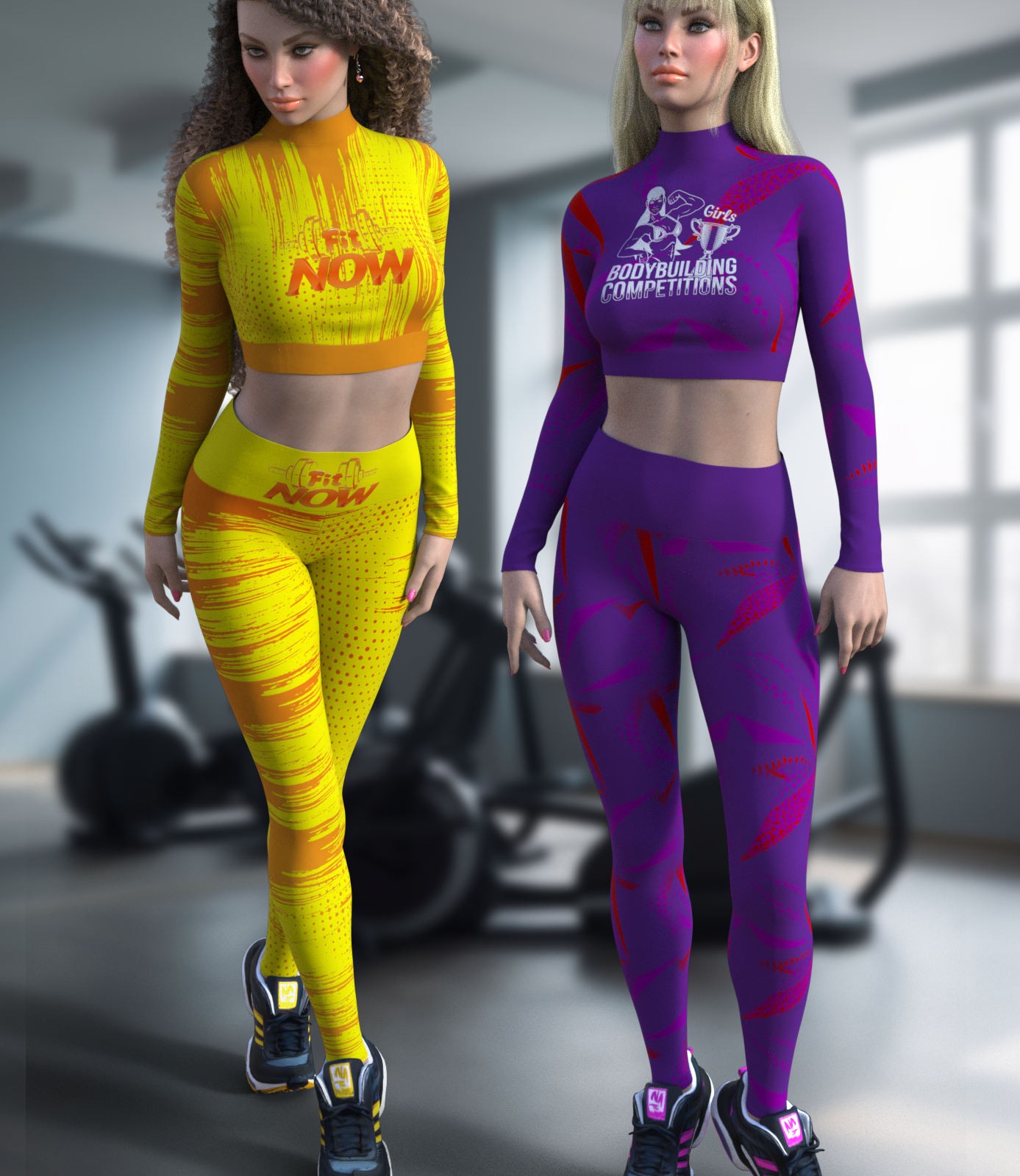 DA-Gym for Leggings and Long Sleeve Top G8 Female by ElenaShvets by N/A