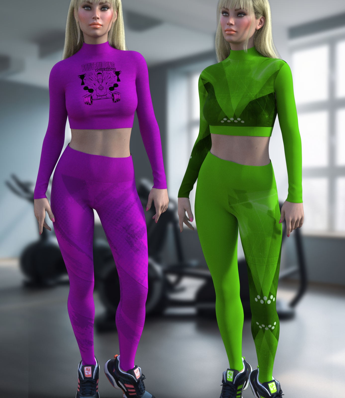 DA-Gym for Leggings and Long Sleeve Top G8 Female by ElenaShvets by N/A