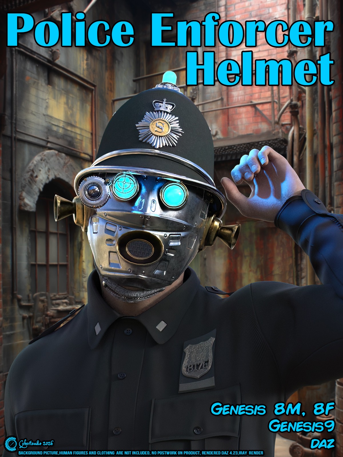 Police Enforcer Helmet for Daz by N/A