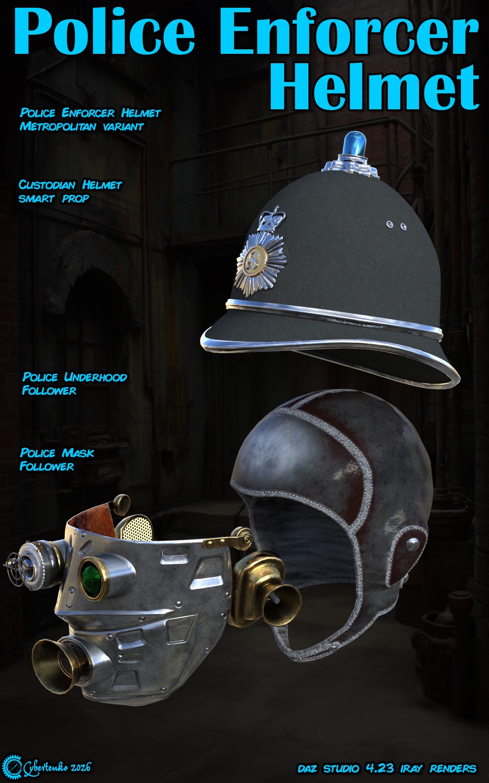 Police Enforcer Helmet for Daz by N/A