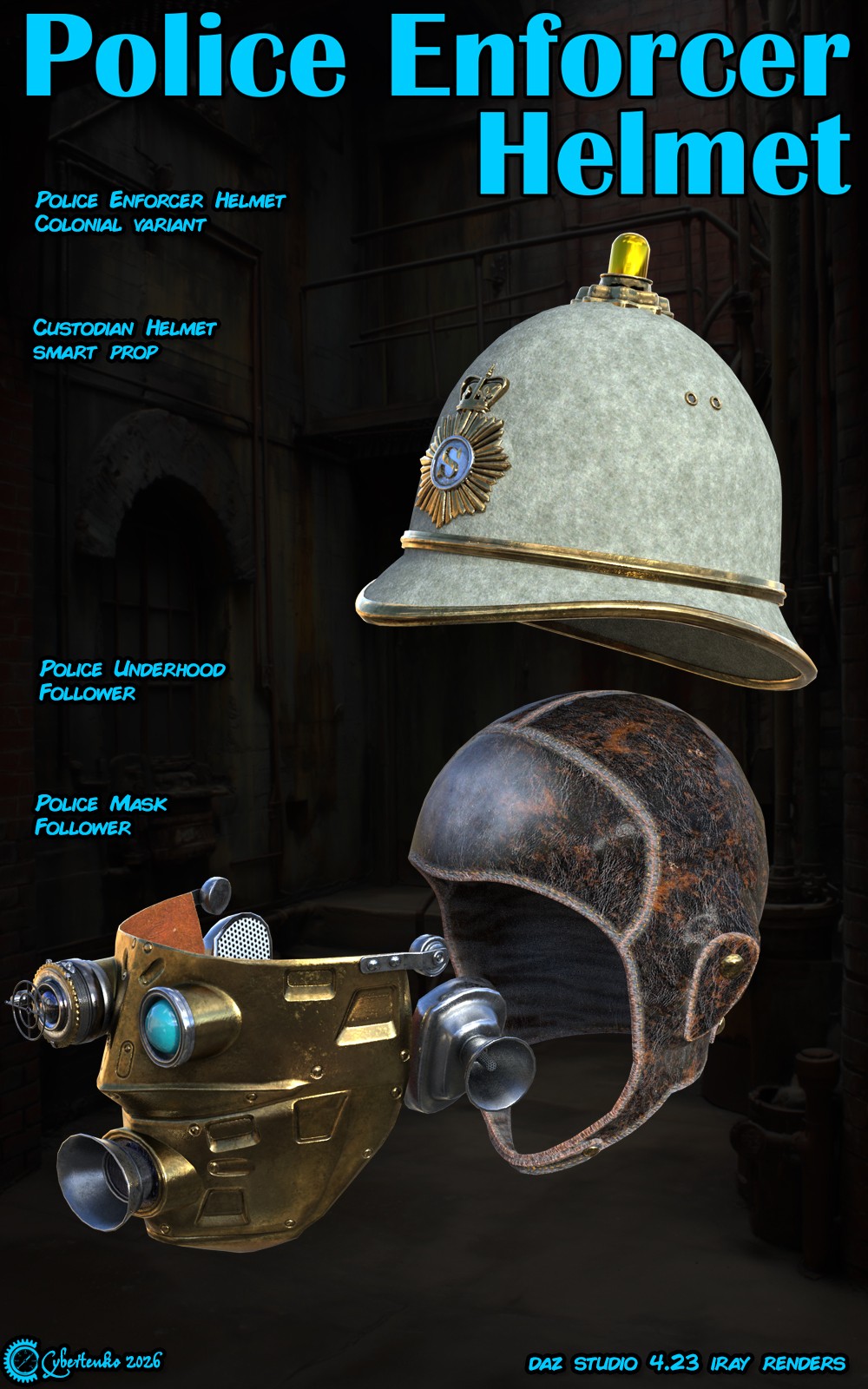 Police Enforcer Helmet for Daz by N/A