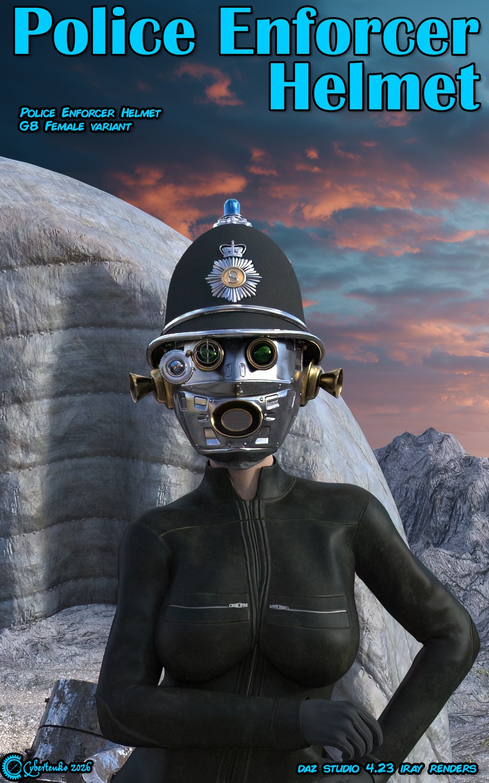 Police Enforcer Helmet for Daz by N/A