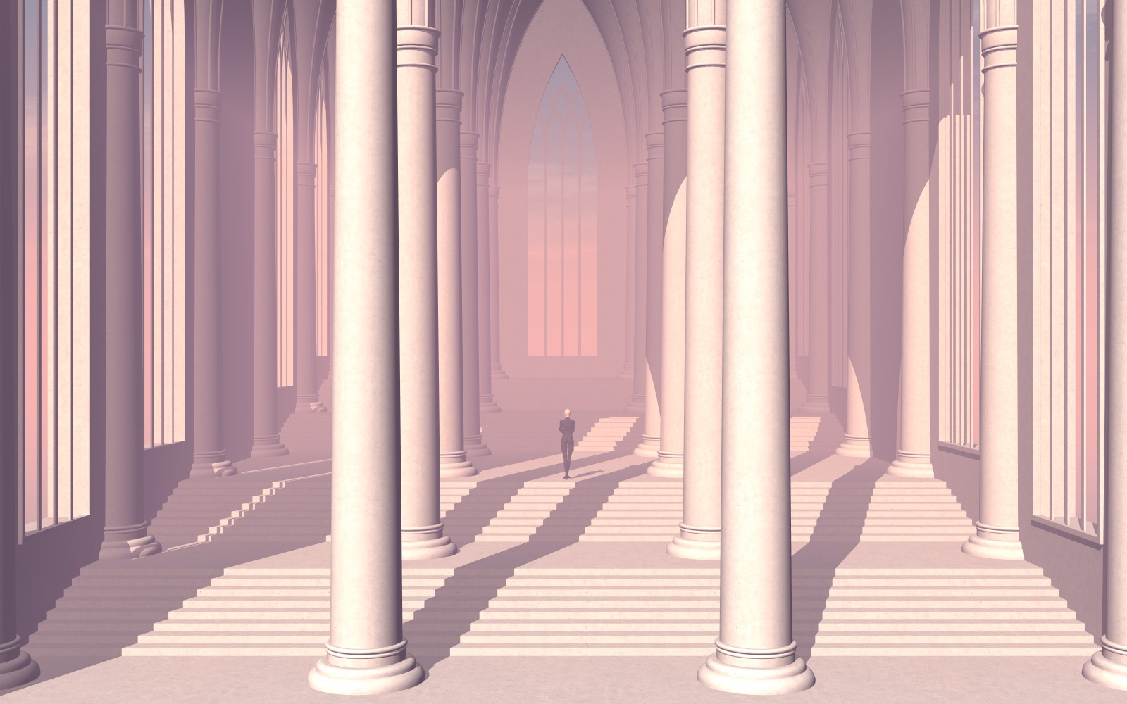 Futuristic architecture for Poser by N/A