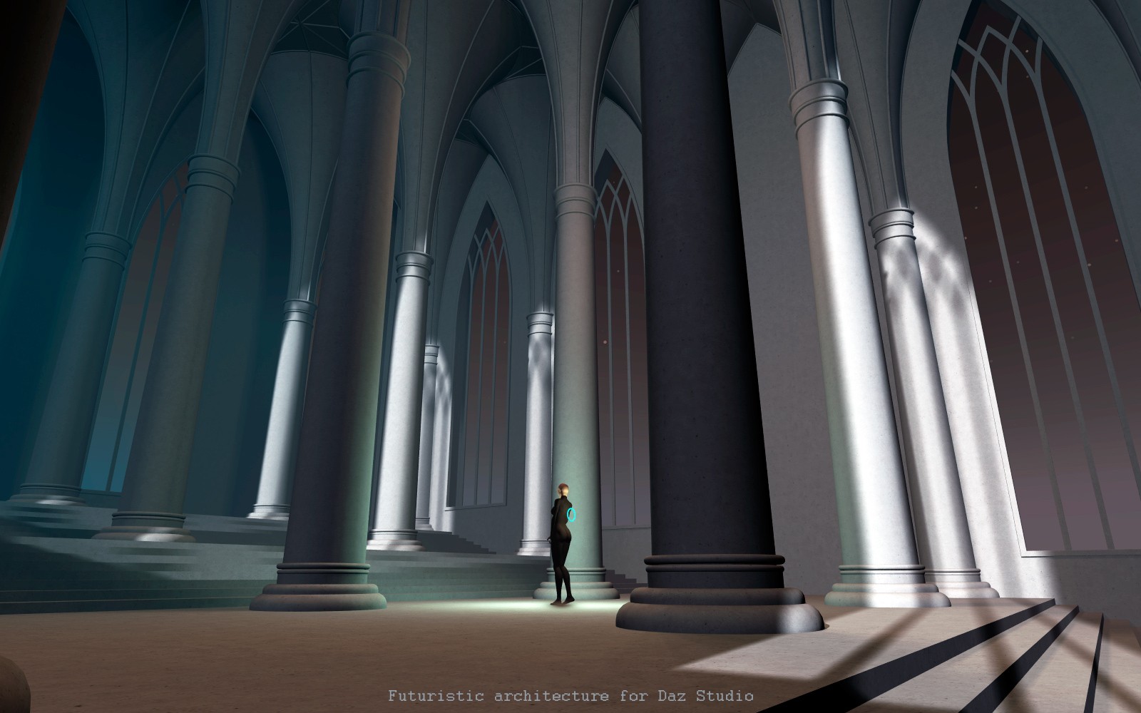 Futuristic architecture for Daz Studio by N/A