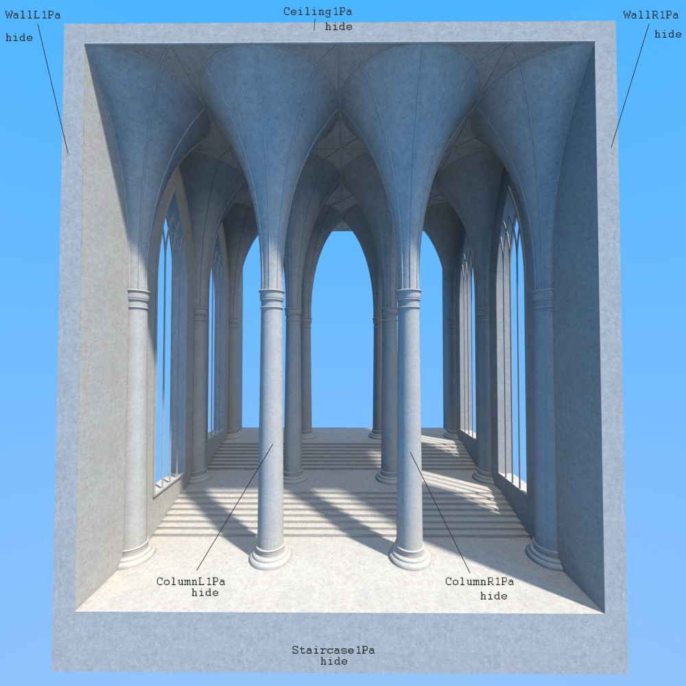 Futuristic architecture for Daz Studio by N/A