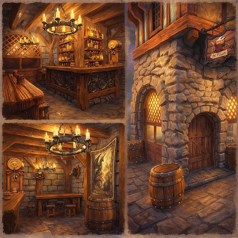 Medieval Tavern for Daz Studio by N/A