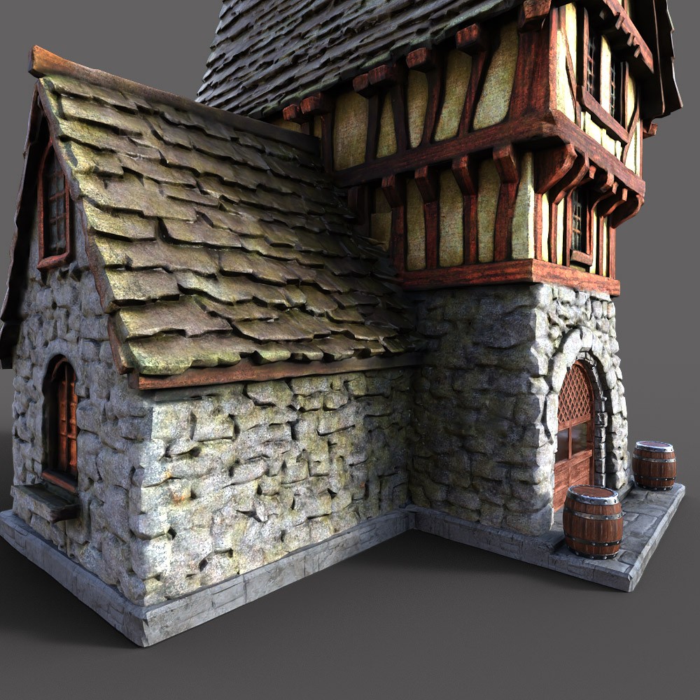 Medieval Tavern for Daz Studio by N/A
