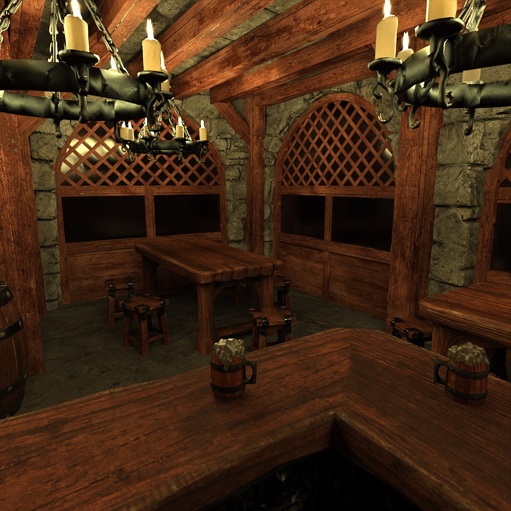 Medieval Tavern for Daz Studio by N/A