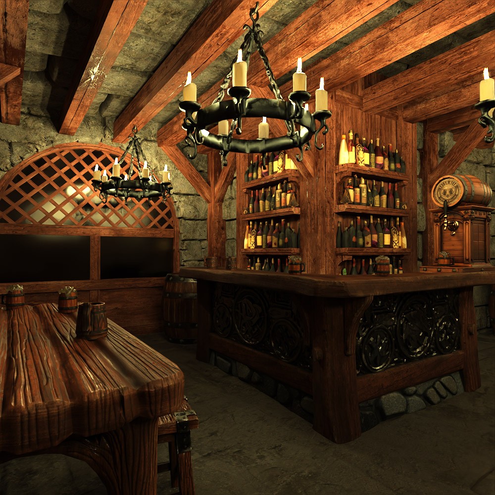 Medieval Tavern for Daz Studio by N/A