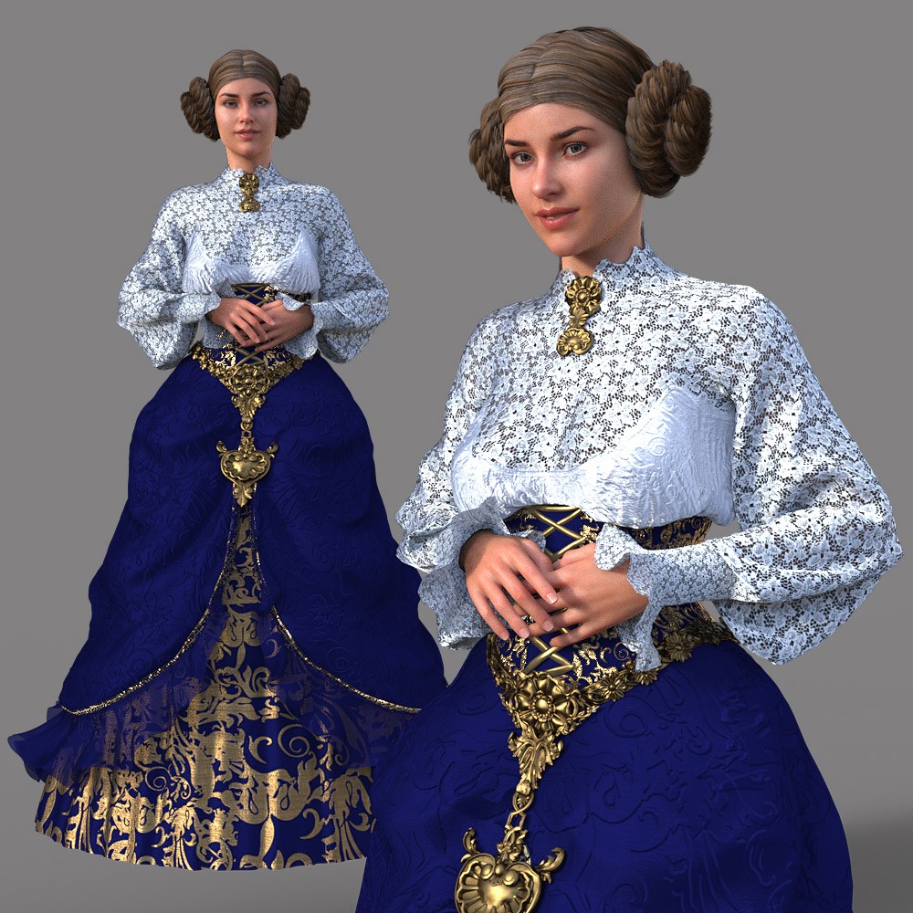 Victorian Noble Dress for G8F by N/A