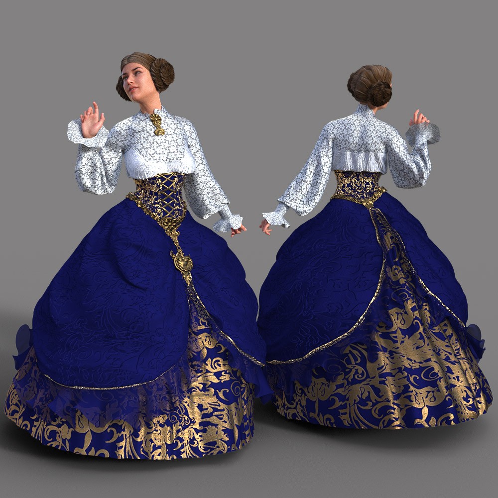 Victorian Noble Dress for G8F by N/A