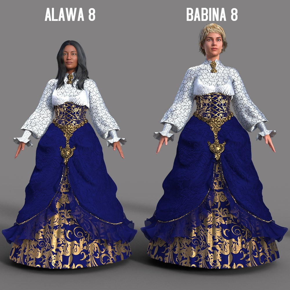 Victorian Noble Dress for G8F by N/A