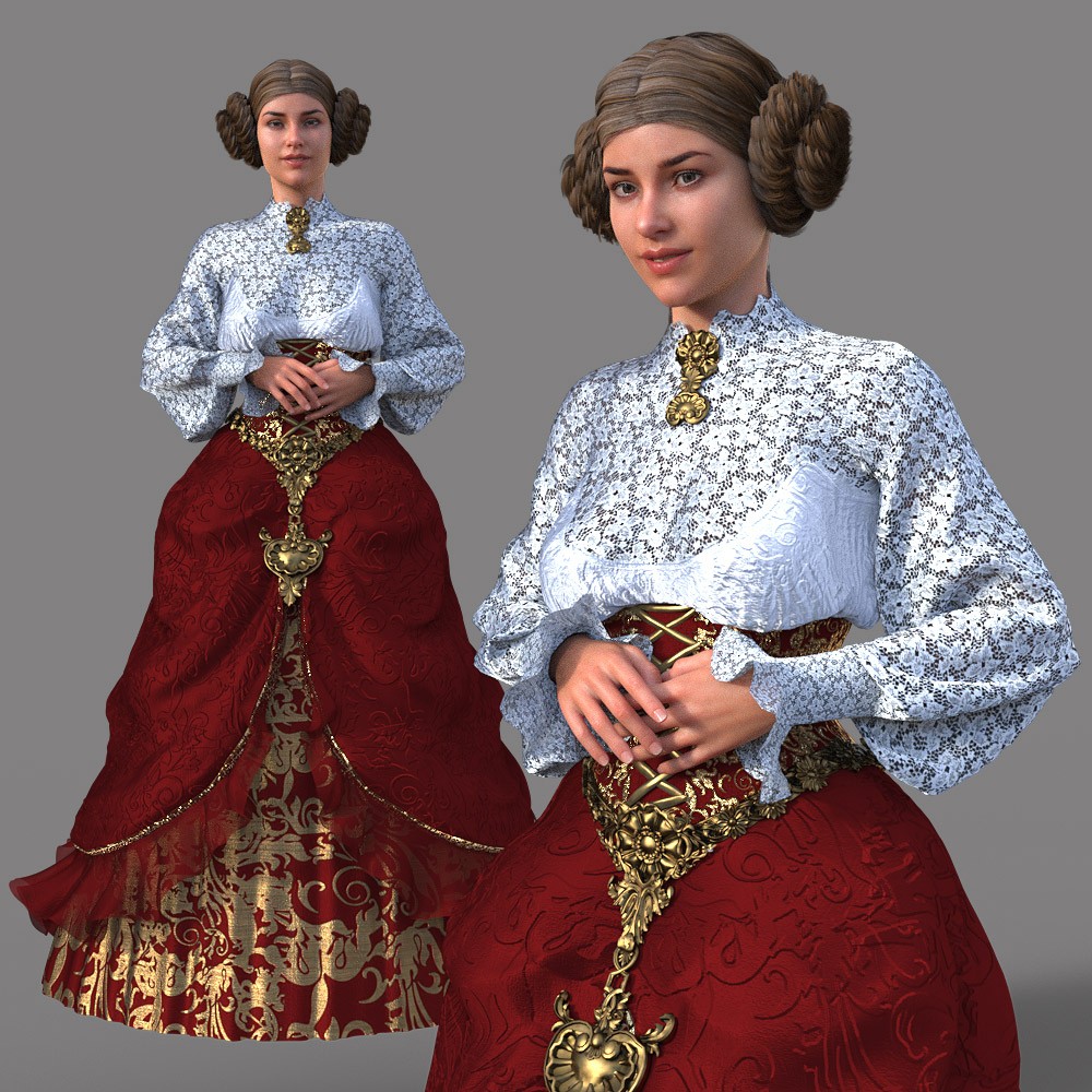 Victorian Noble Dress for G8F by N/A