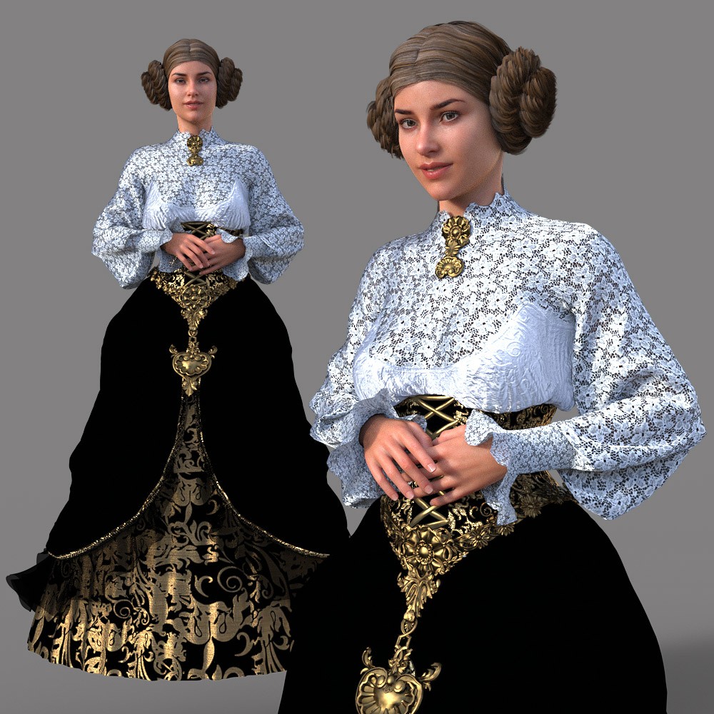 Victorian Noble Dress for G8F by N/A