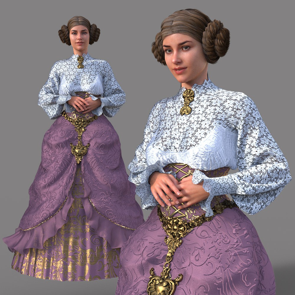 Victorian Noble Dress for G8F by N/A
