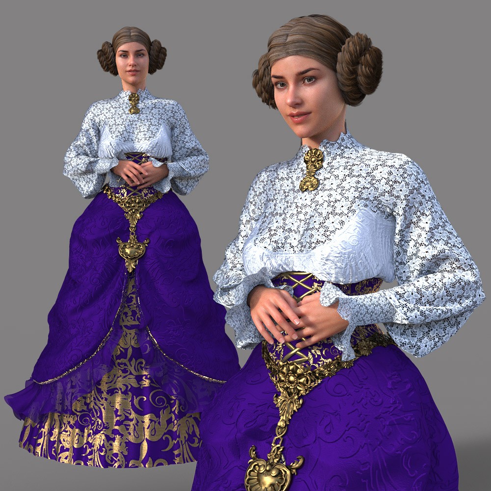 Victorian Noble Dress for G8F by N/A