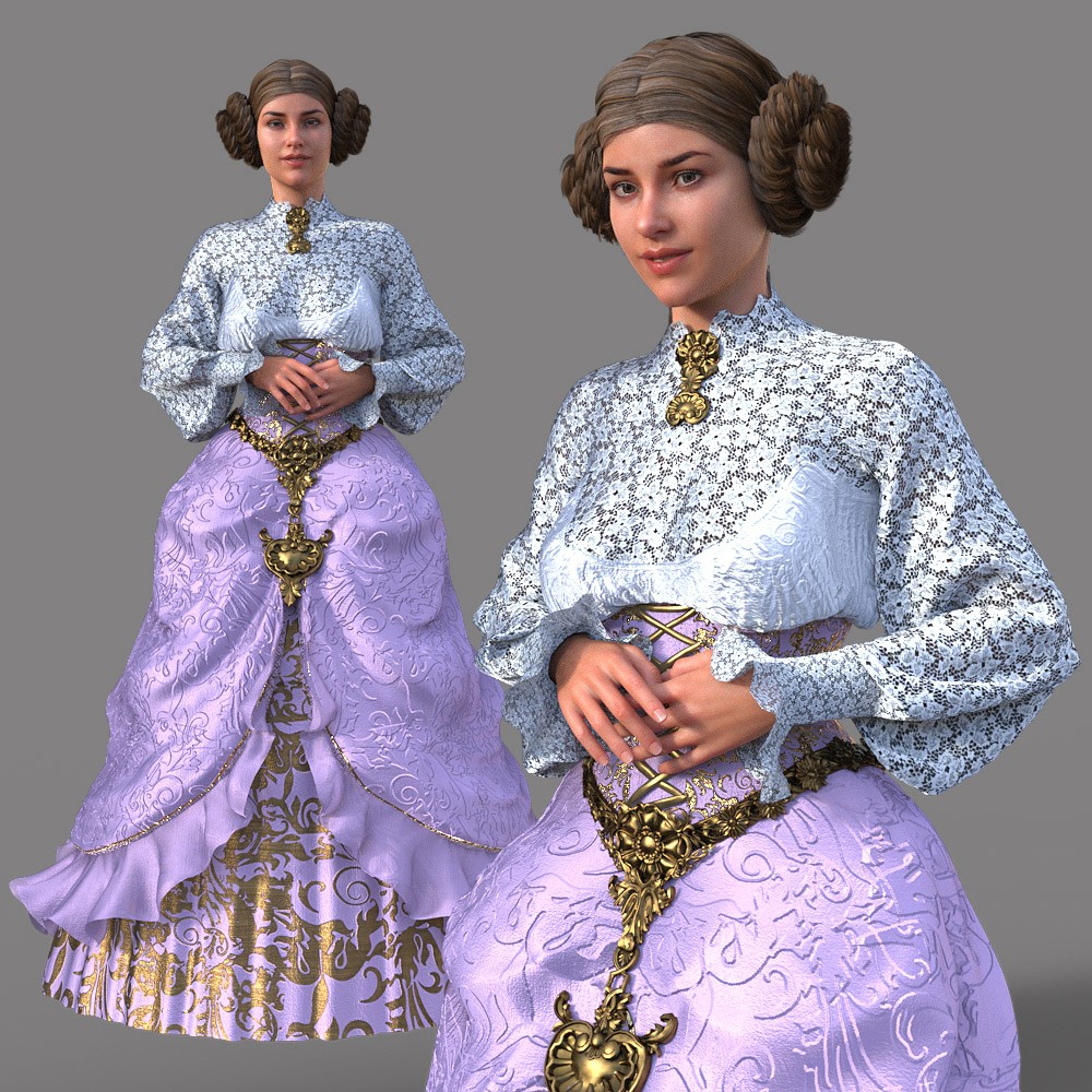 Victorian Noble Dress for G8F by N/A