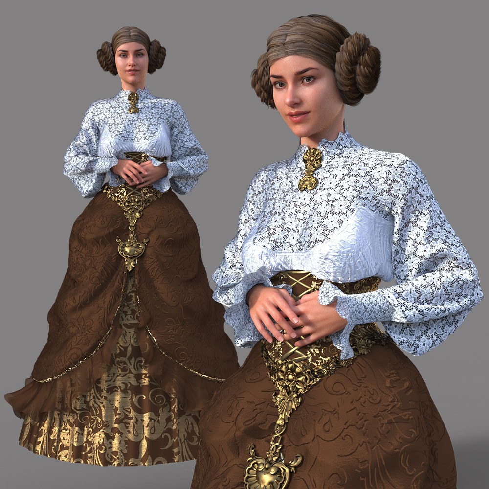Victorian Noble Dress for G8F by N/A