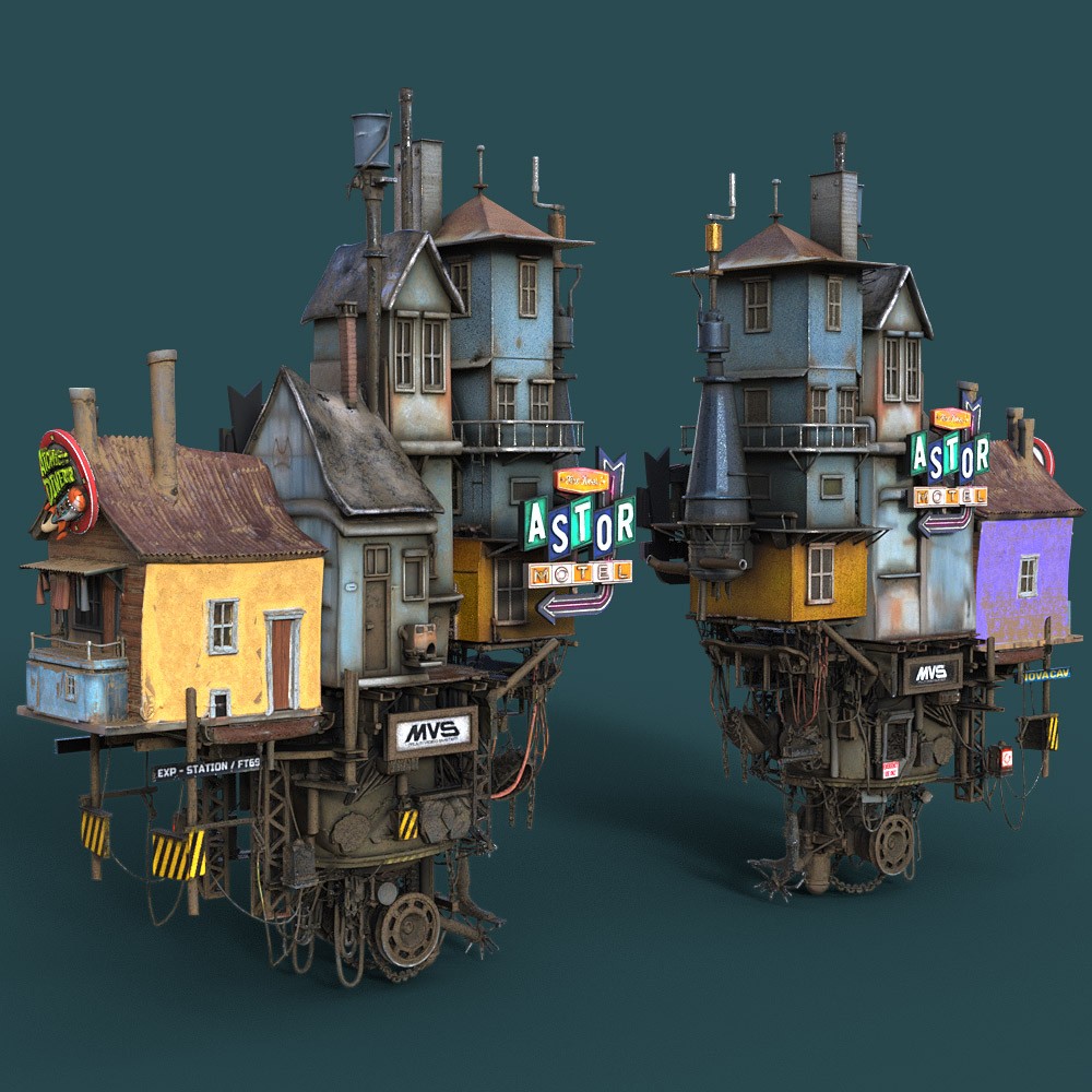 DieselPunk World - Set 1 for Daz Studio by N/A