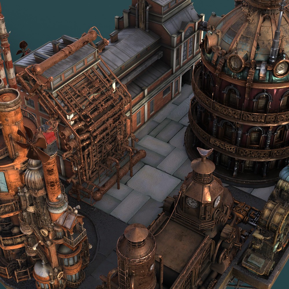 DieselPunk World - Set 2 for Daz Studio by N/A