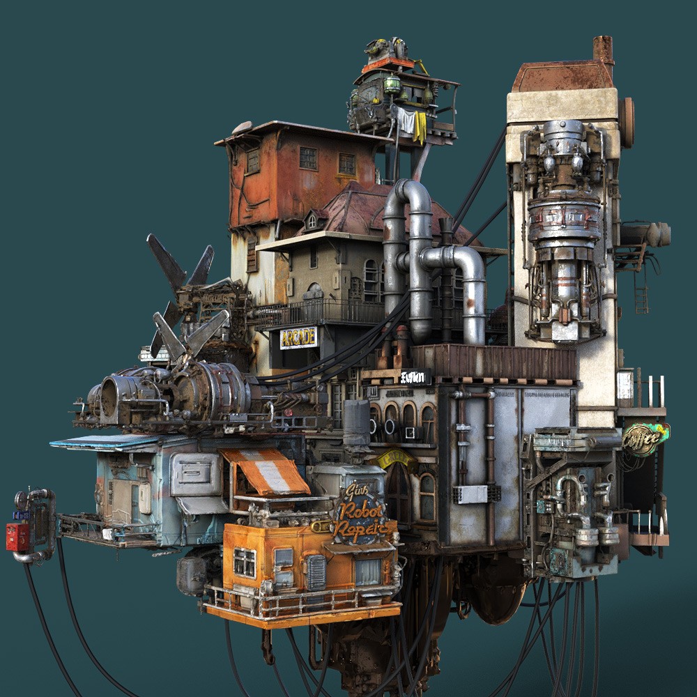 DieselPunk World - Set 3 for Daz Studio by N/A