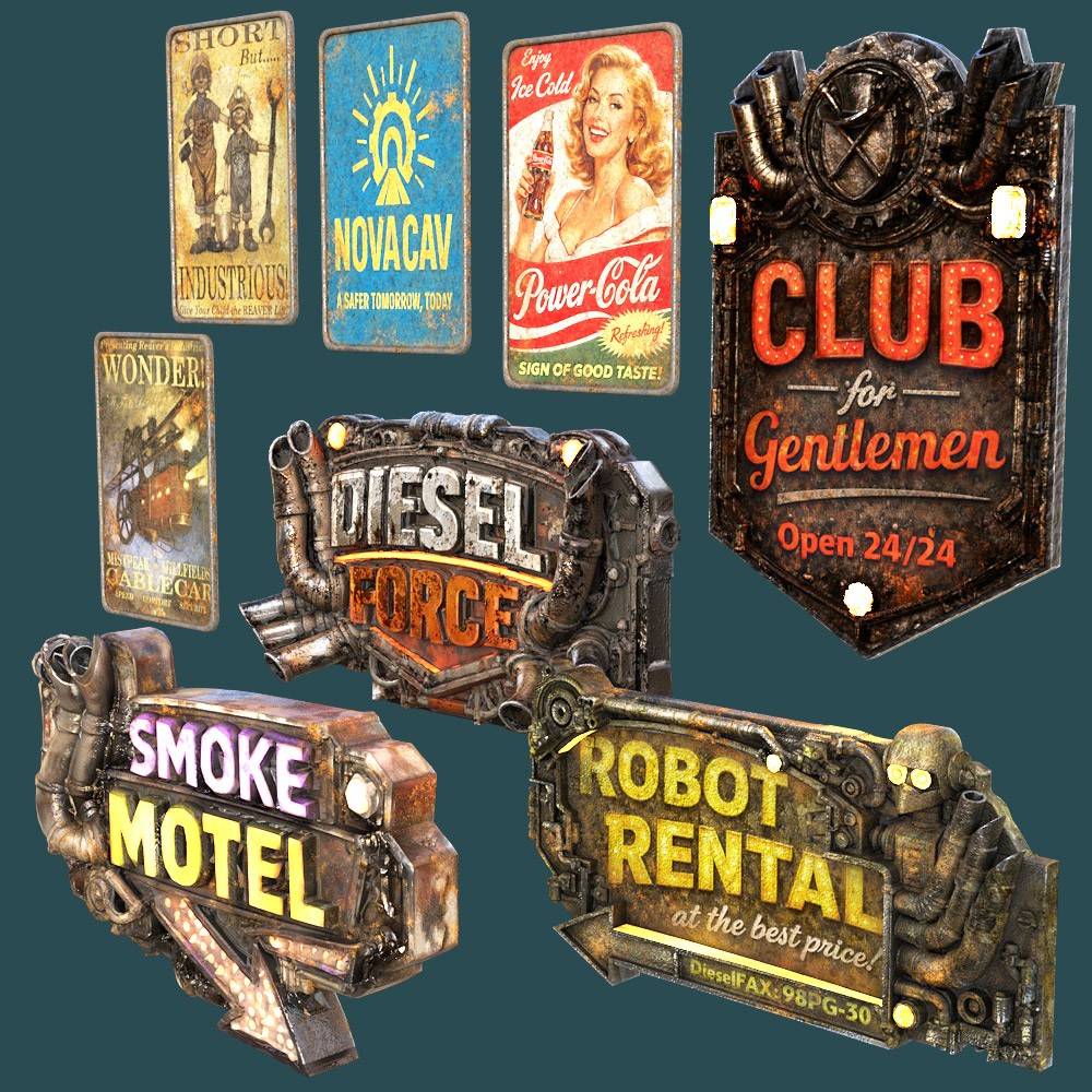 DieselPunk World - Set 4 for Daz Studio by N/A