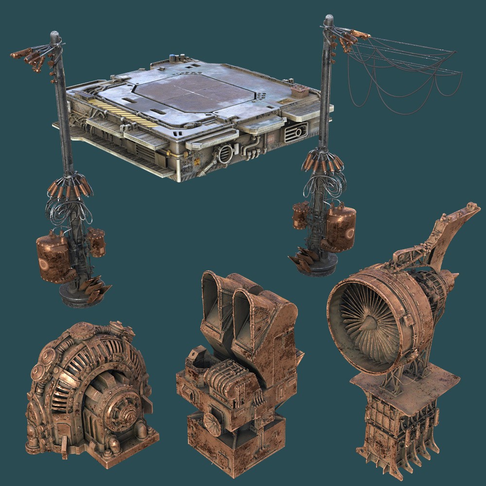 DieselPunk World - Set 4 for Daz Studio by N/A