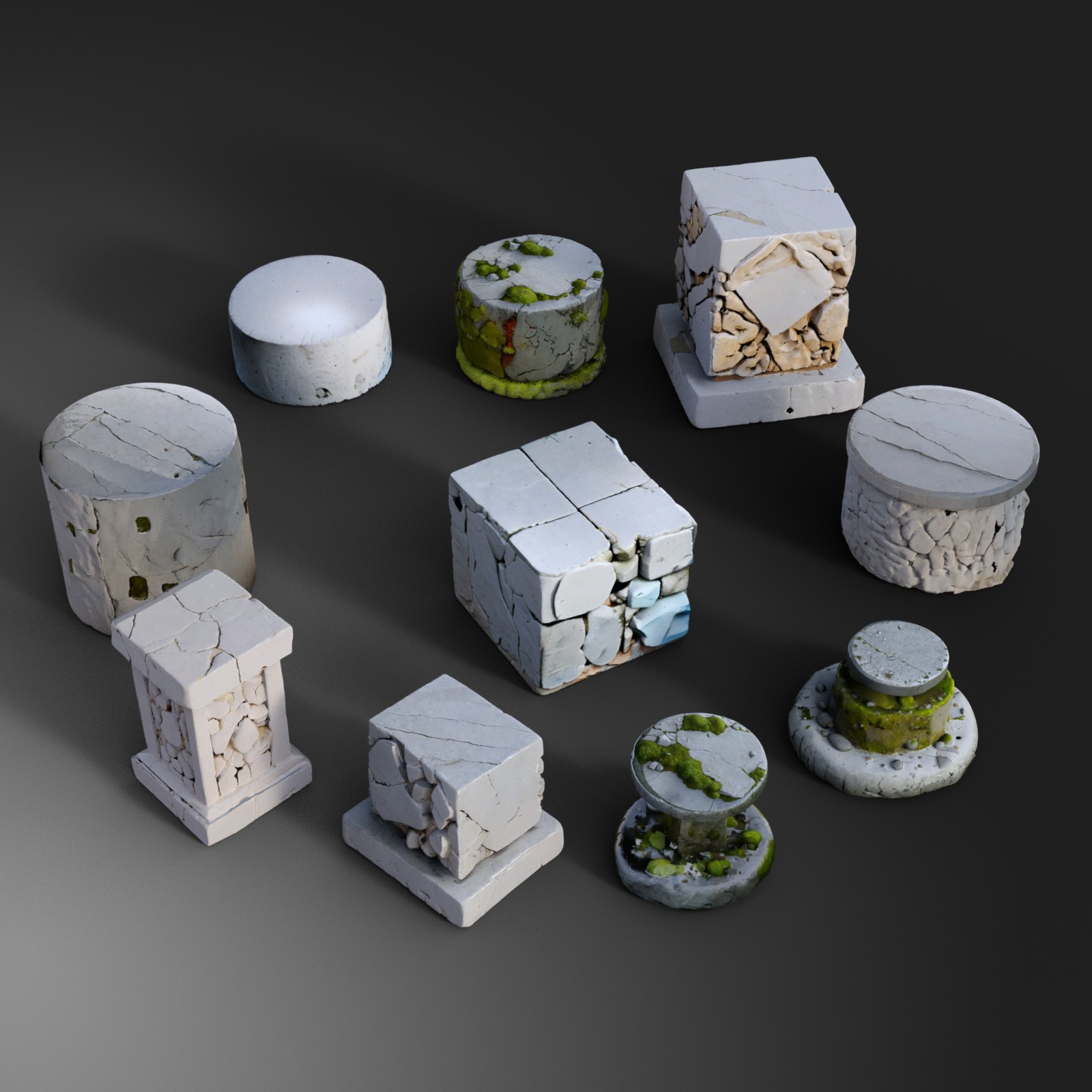 Stone Display Pedestals 1 by N/A