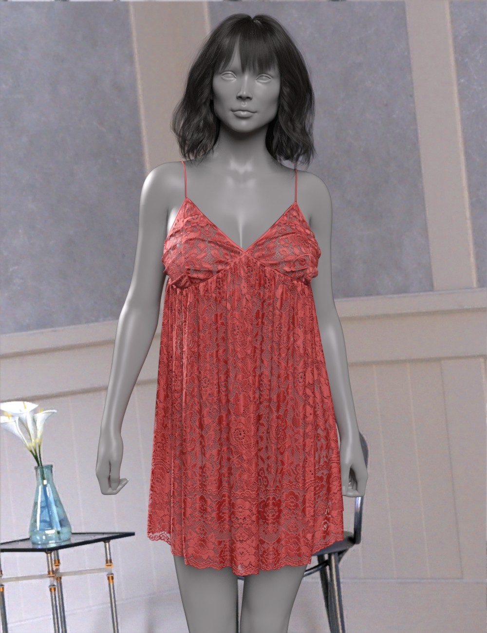 VERSUS - dForce Babydoll Dress for Genesis 8 & 8.1 Females by N/A