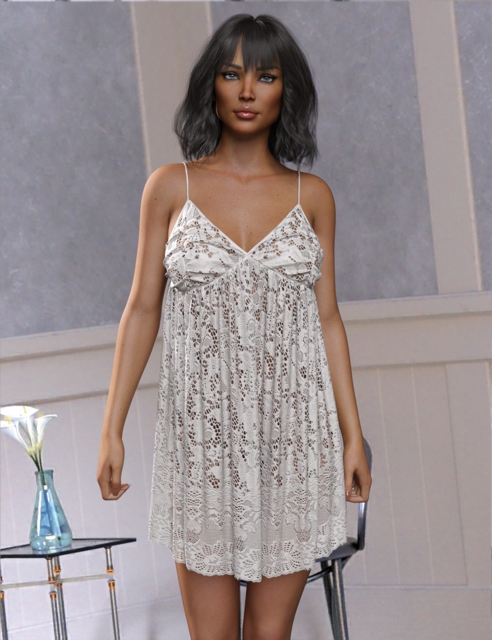 VERSUS - dForce Babydoll Dress for Genesis 8 & 8.1 Females by N/A