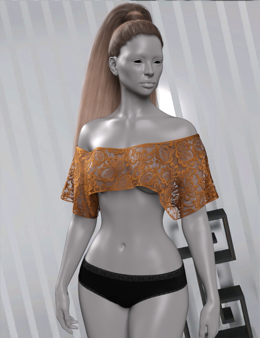 InStyle - Off Shoulder Crop Tee - Genesis 9 by N/A