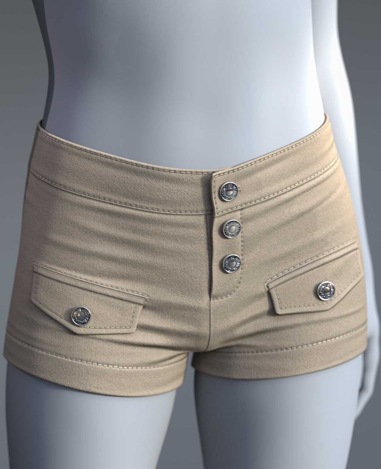 Cai Bodycon Shorts for Genesis 9 by N/A