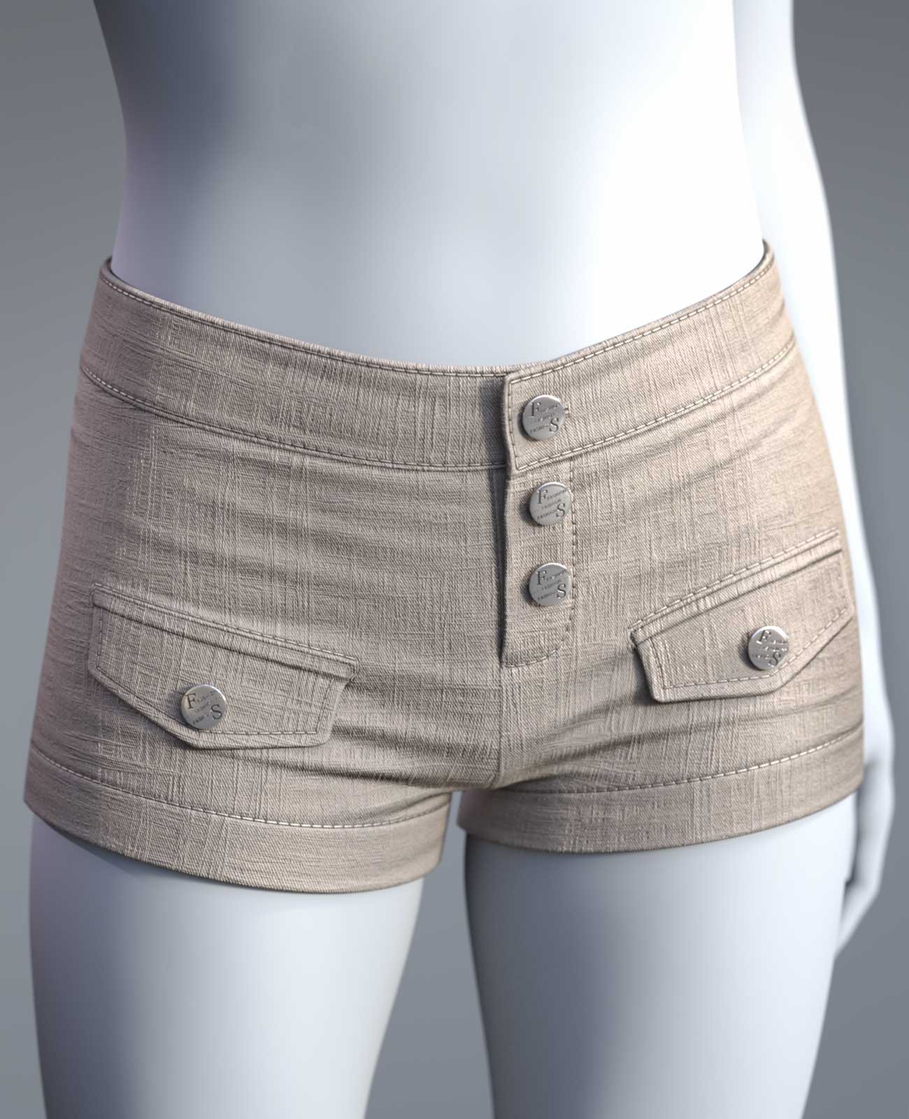 Cai Bodycon Shorts for Genesis 9 by N/A