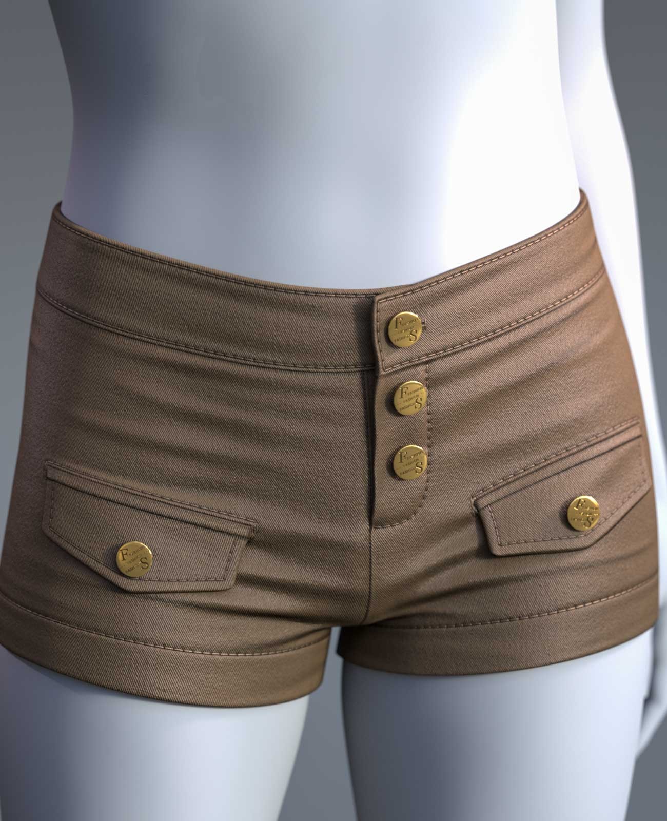 Cai Bodycon Shorts for Genesis 9 by N/A