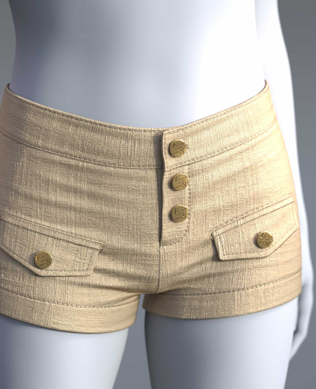 Cai Bodycon Shorts for Genesis 9 by N/A