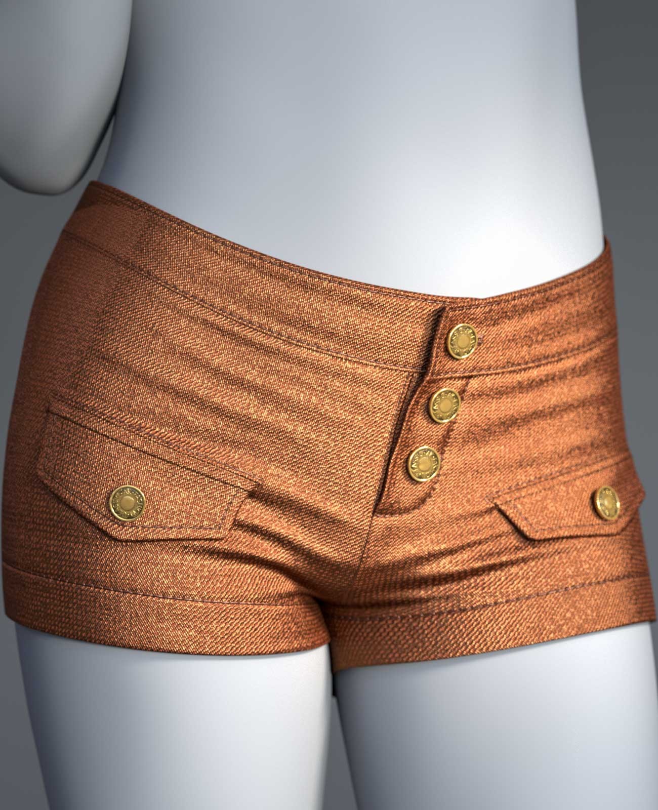Cai Bodycon Shorts for Genesis 9 by N/A