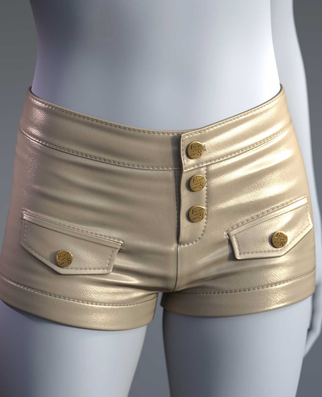 Cai Bodycon Shorts for Genesis 9 by N/A