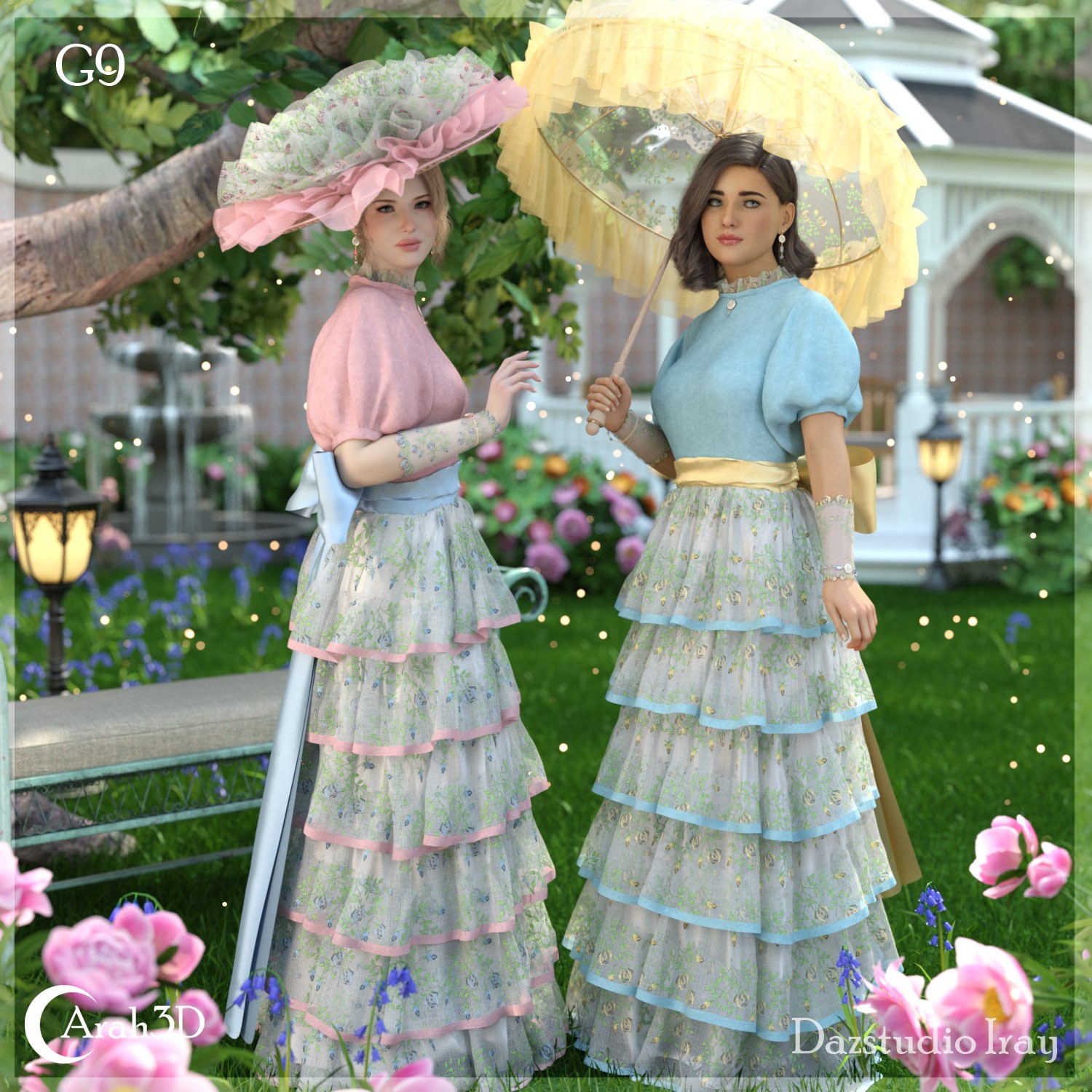 Arah3D Velvet Rose for G8F and G9 by N/A