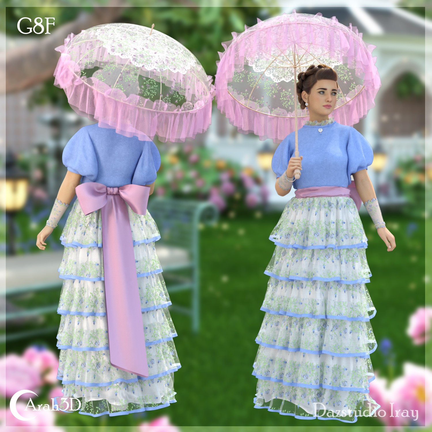 Arah3D Velvet Rose for G8F and G9 by N/A