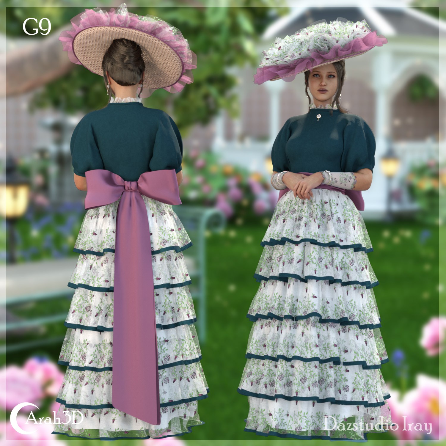 Arah3D Velvet Rose for G8F and G9 by N/A