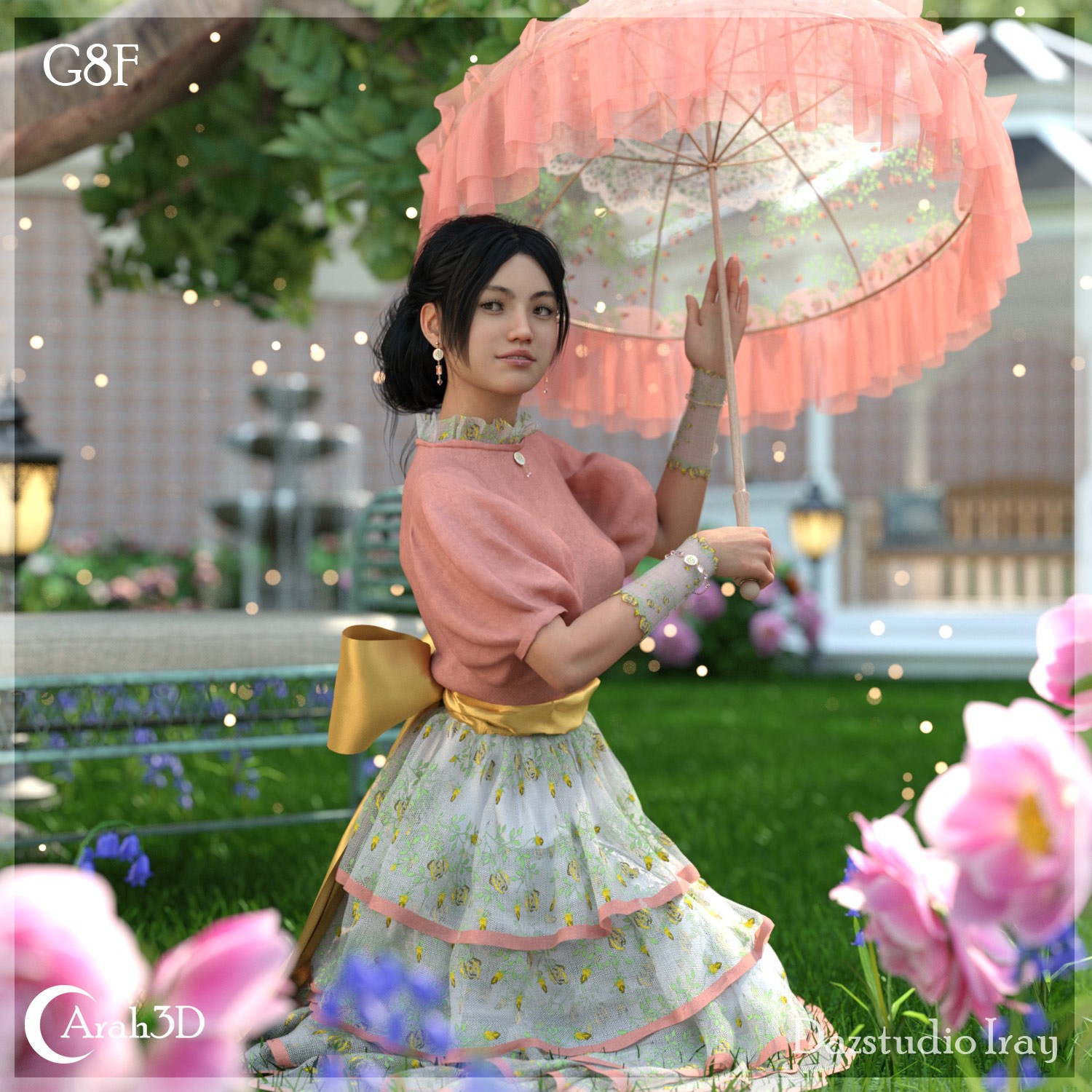 Arah3D Velvet Rose for G8F and G9 by N/A