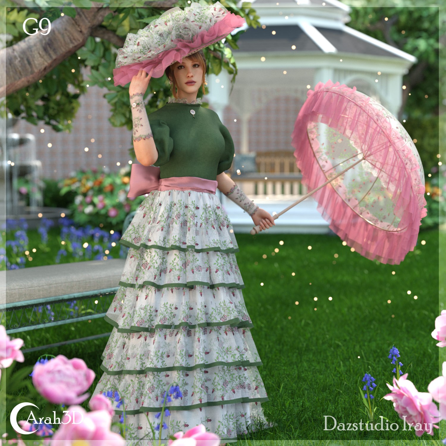 Arah3D Velvet Rose for G8F and G9 by N/A