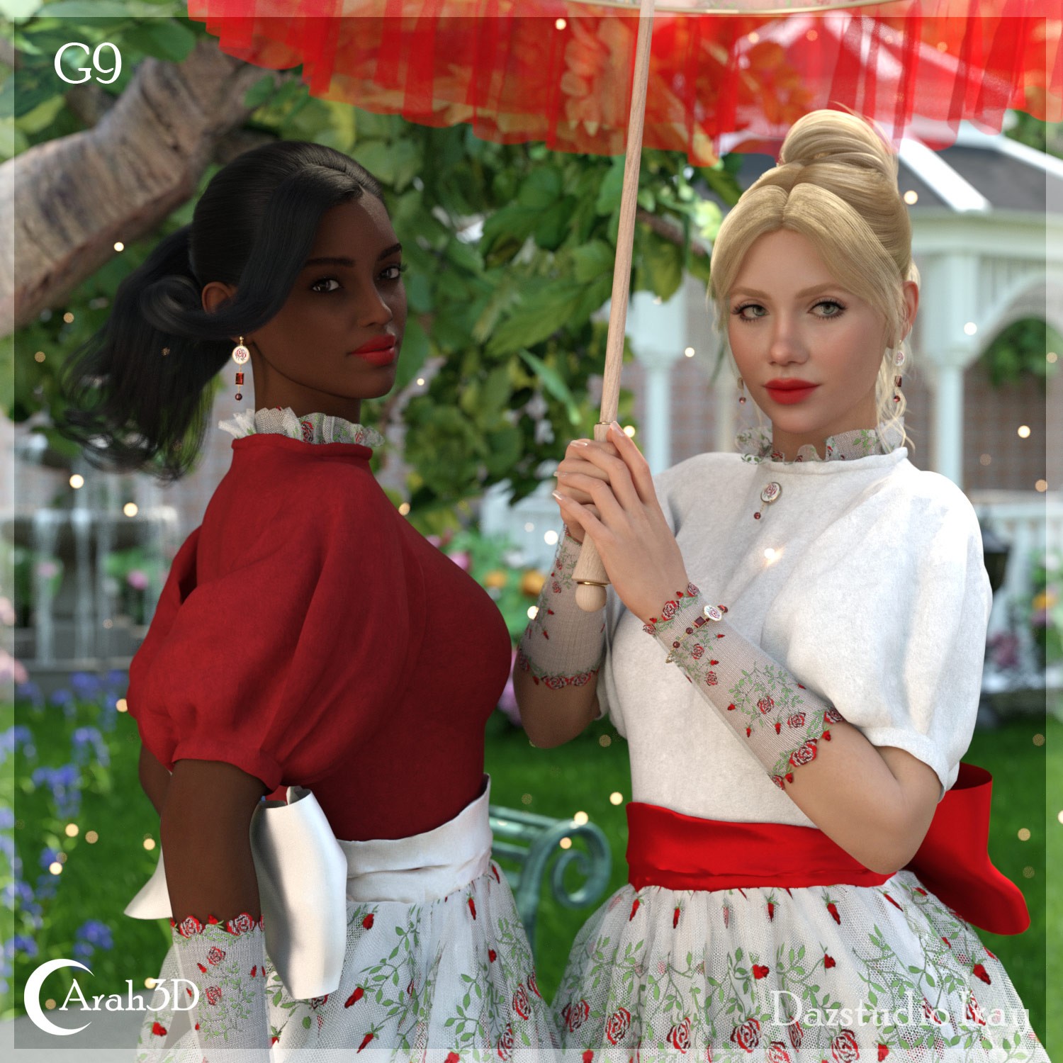 Arah3D Velvet Rose for G8F and G9 by N/A