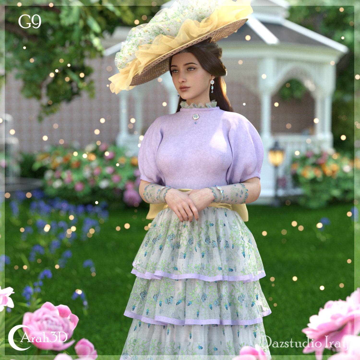 Arah3D Velvet Rose for G8F and G9 by N/A