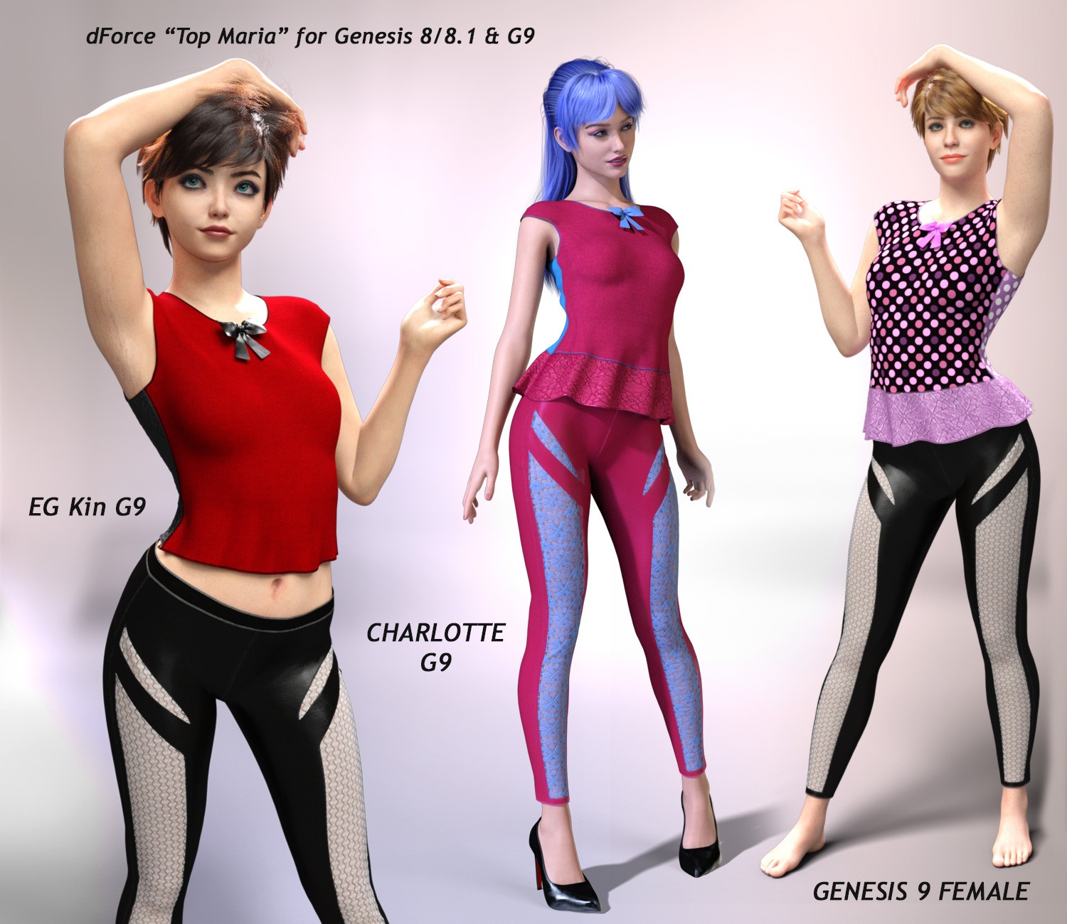 dForce Top-Maria for G8F/8.1/G9 by N/A