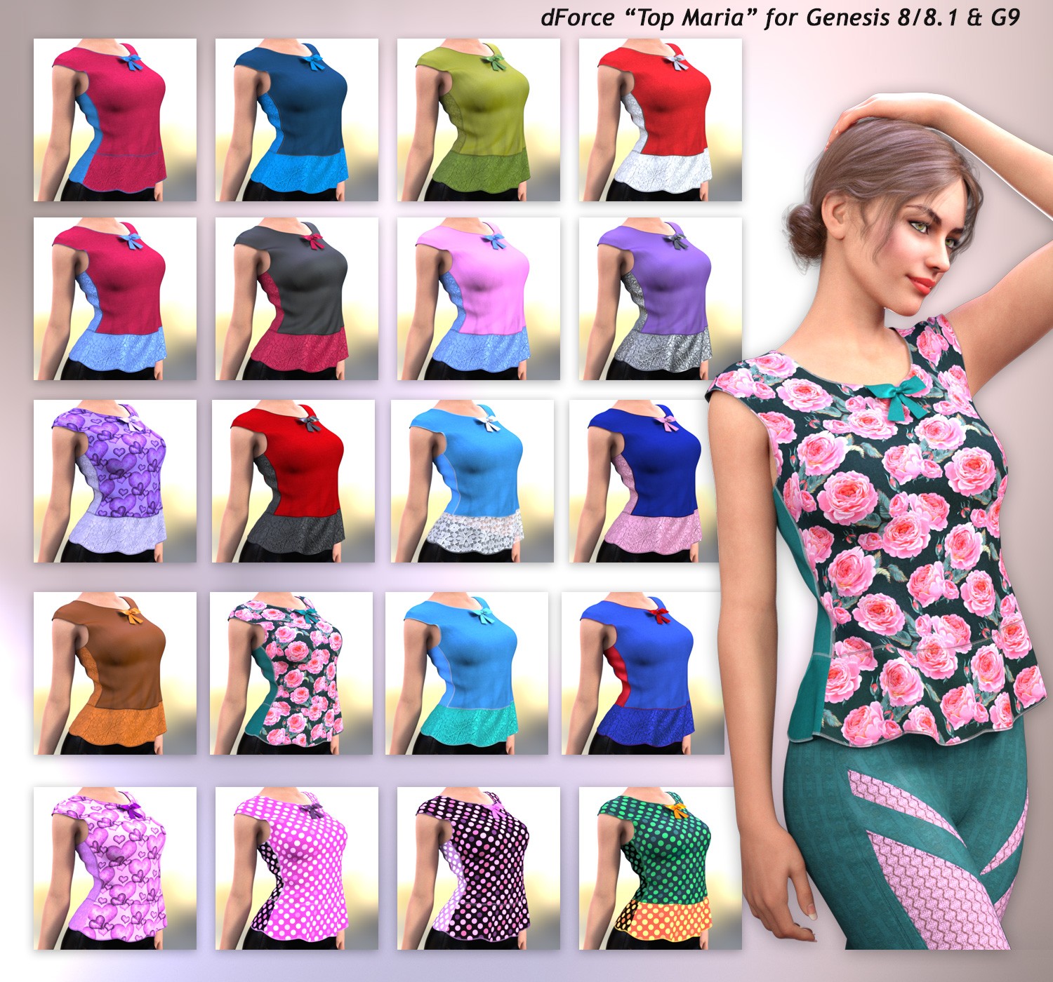 dForce Top-Maria for G8F/8.1/G9 by N/A