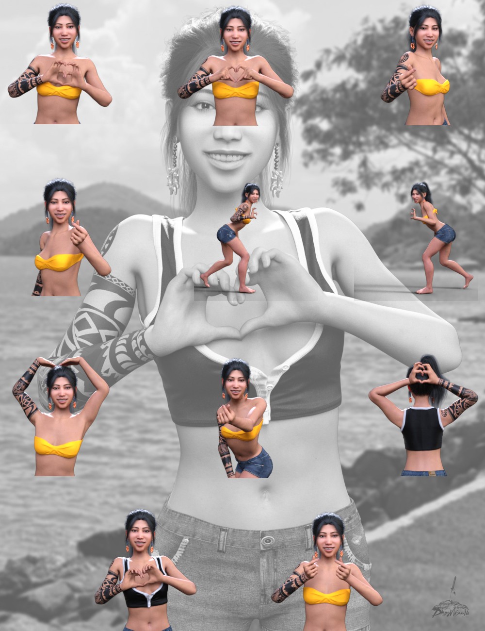 I Love You - Poses and Animations for Genesis 9 by N/A