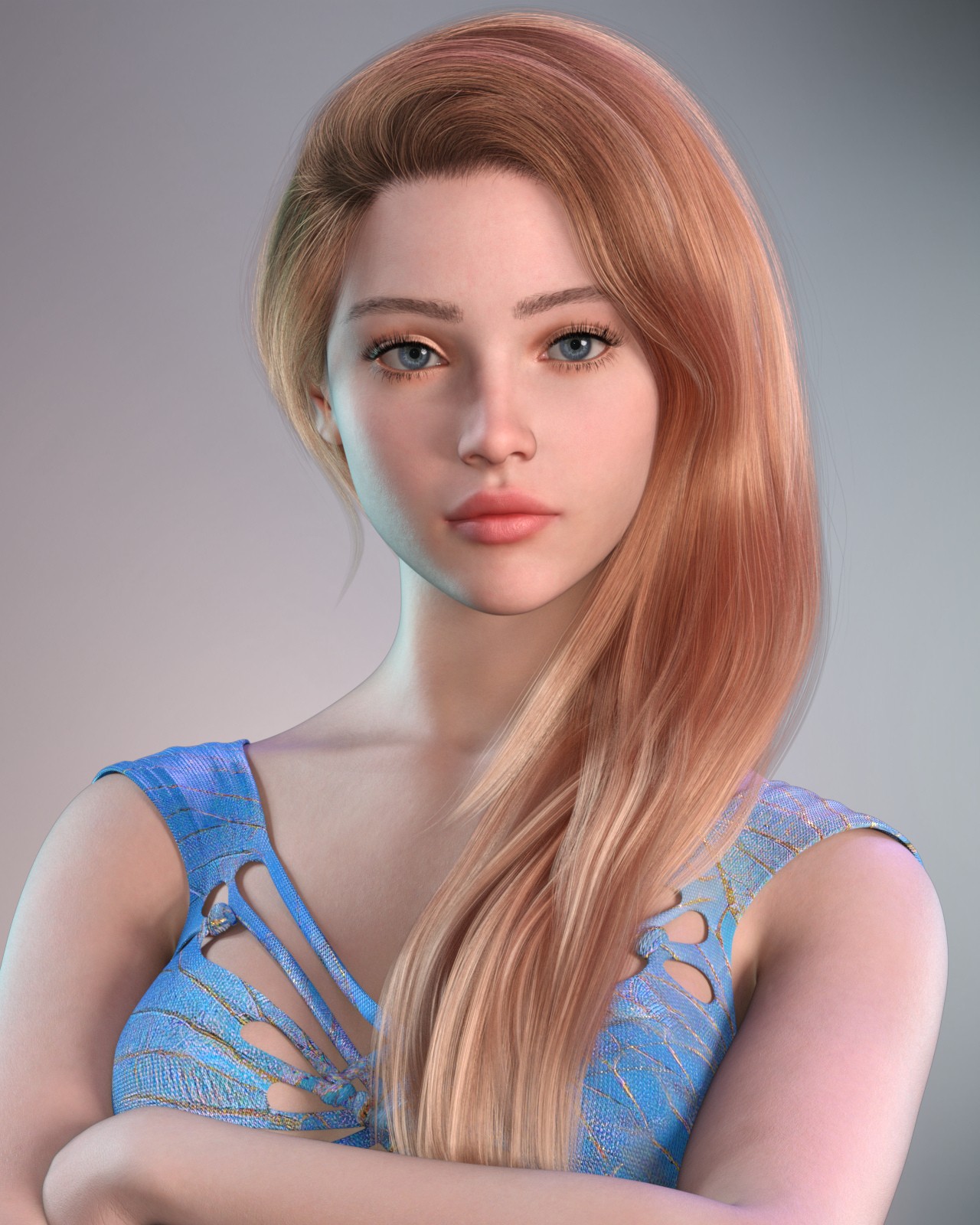 ALO Sannie Hair for Genesis 9 by N/A